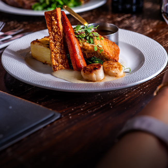 Explore our great offers on Pub food at The Brampton Mill
