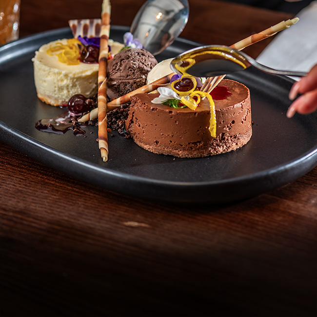 Dessert menu at The Brampton Mill