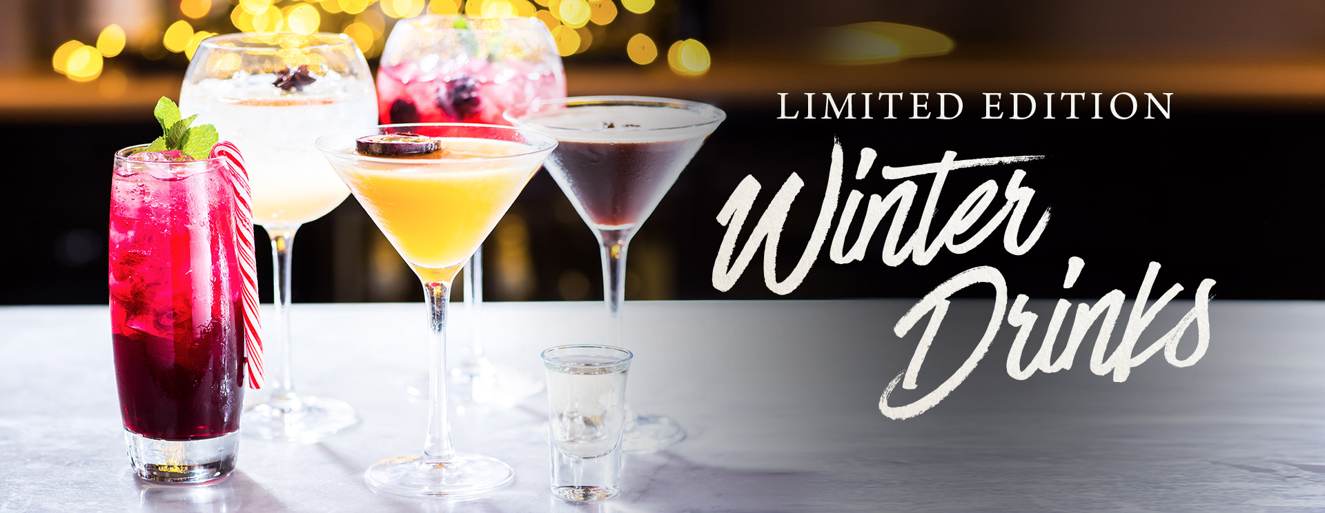 Winter cocktails and long drinks at The Brampton Mill