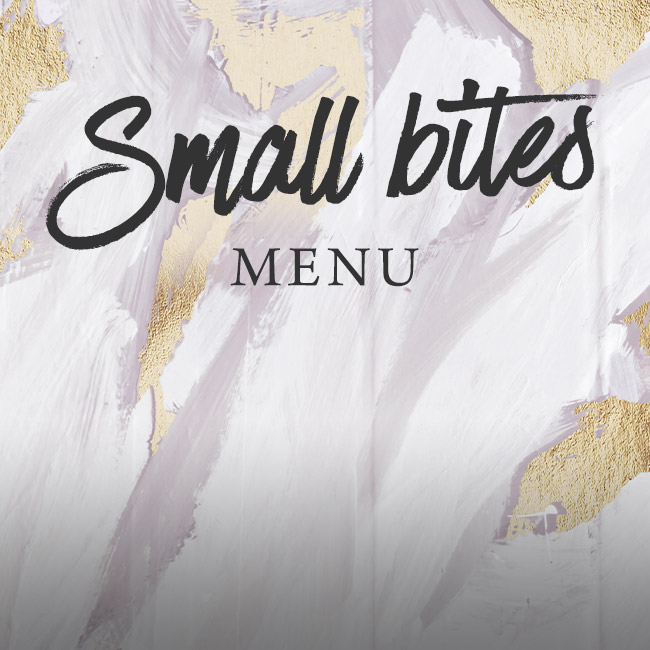 Small Bites menu at The Brampton Mill 